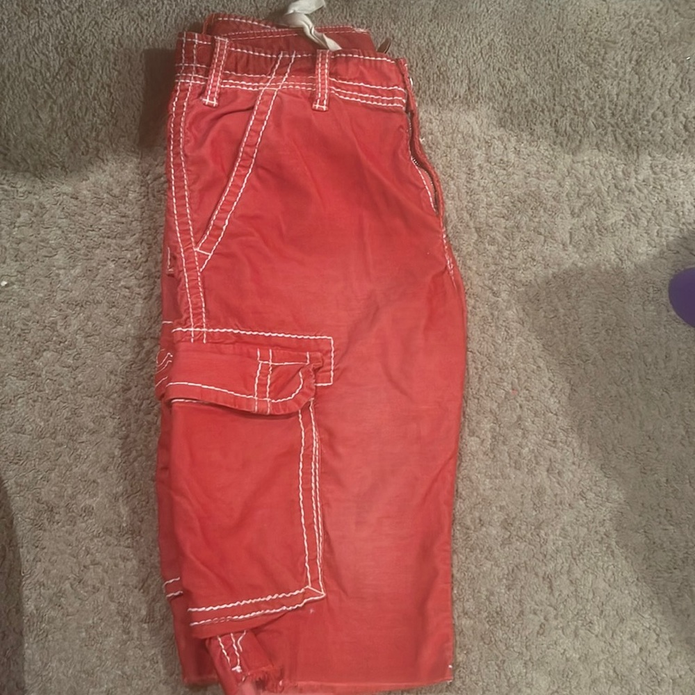 True Religion Mens Cargo Shorts